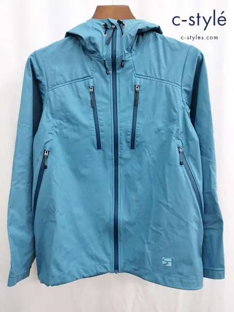 finetrack ファイントラック ジャケット M ブルー フロウラップフーディ レディース