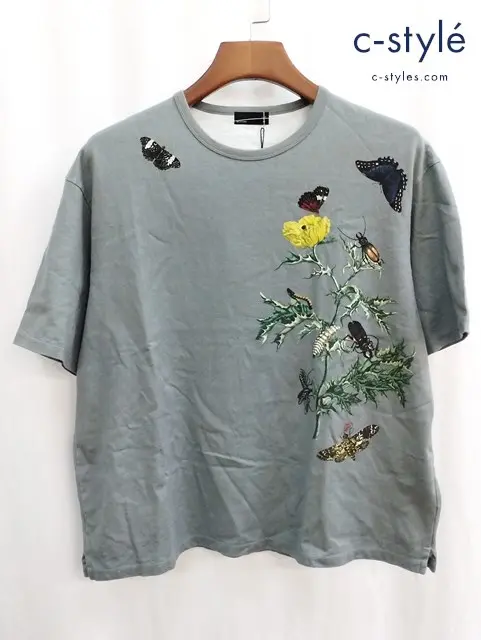 LAD MUSICIAN ラッドミュージシャン Tシャツ 42 グレー系 綿100% プリント