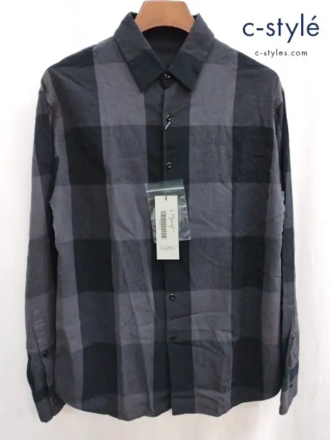 LAD MUSICIAN ラッドミュージシャン 長袖シャツ 44 ブラック系 チェック柄