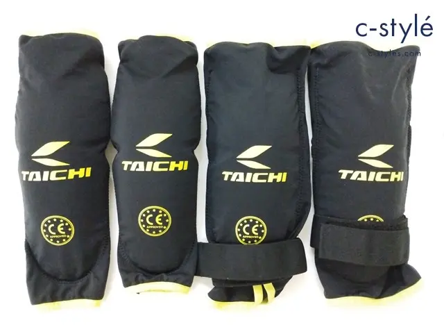 RS TAICHI アールエスタイチ ステルス CE ニーガード エルボーガード ブラック×イエロー TRV046