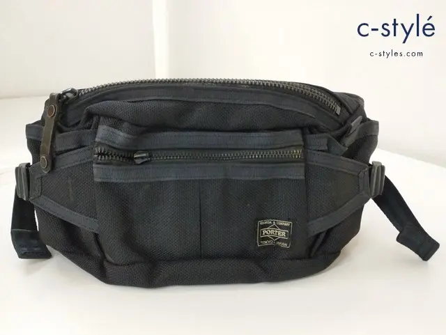 PORTER ポーター ウエストバッグ ブラック HEAT WAIST BAG 703-06979