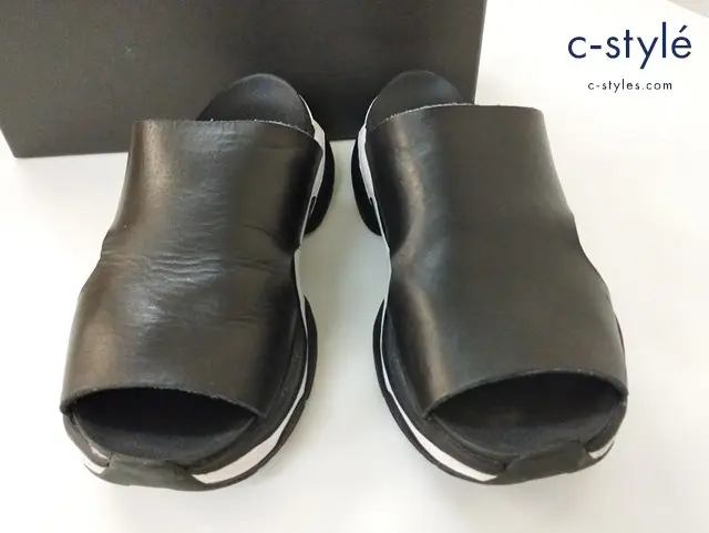 LAD MUSICIAN ラッドミュージシャン サンダル 42 ブラック×ホワイト 2319-901