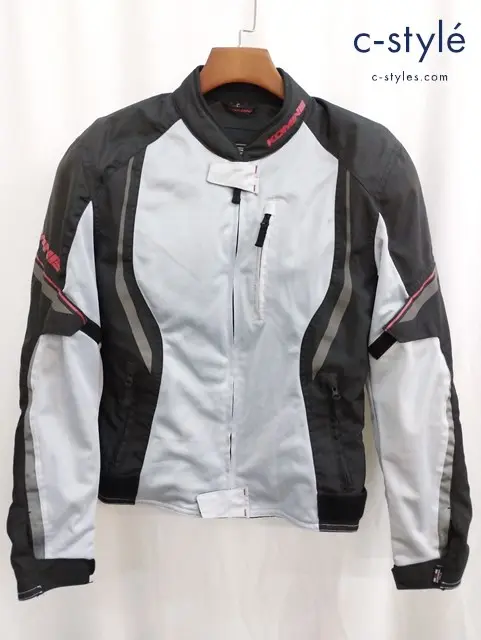 KOMINE コミネ ジャケット L ブラック×グレー バイクウェア