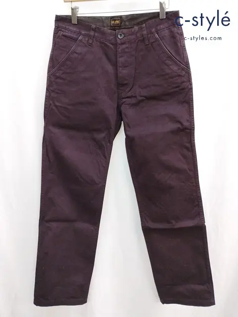 LOST CONTROL ロストコントロール デニムパンツ 3 ワインレッド系 L17S1-3026