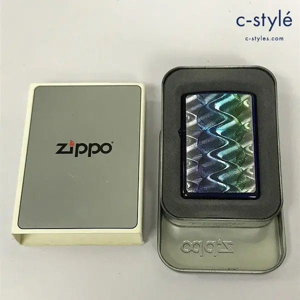 ZIPPO ジッポー オイルライター PURPLE HAZE ブルー系 2002
