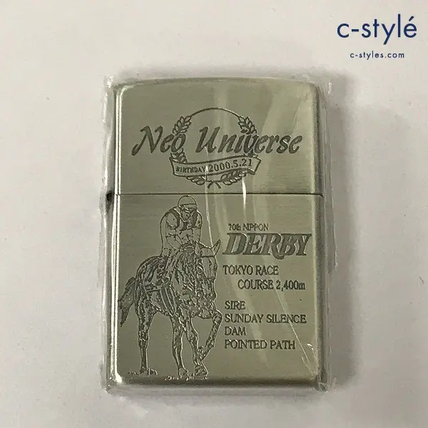 ZIPPO ジッポー オイルライター ネオユニヴァース 70th NIPPON DERBY シルバー 2003 喫煙具