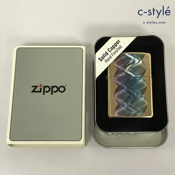 ZIPPO ジッポー オイルライター SOLID COPPER PHANTASMA 2002 マルチカラー 立体プレート メタル貼り