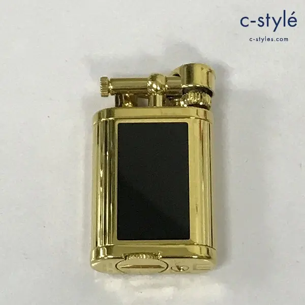 dunhill ダンヒル ハンマー ガスライター ブラック×ゴールド 414729