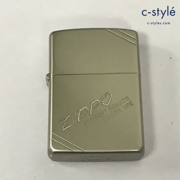 ZIPPO ジッポー オイルライター ダイアゴナルライン シルバー 1987 イタリック体 斜体