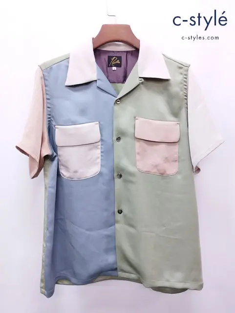 Needles ニードルズ サテンシャツ S マルチカラー 日本製 MR257