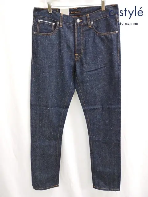 nudie jeans ヌーディージーンズ デニムパンツ 32 インディゴ イタリア製 1004376