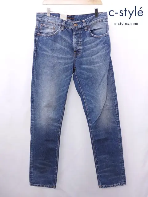Nudie Jeans ヌーディージーンズ デニムパンツ 32 インディゴ FEARLESS FREDDIE ボタンフライ
