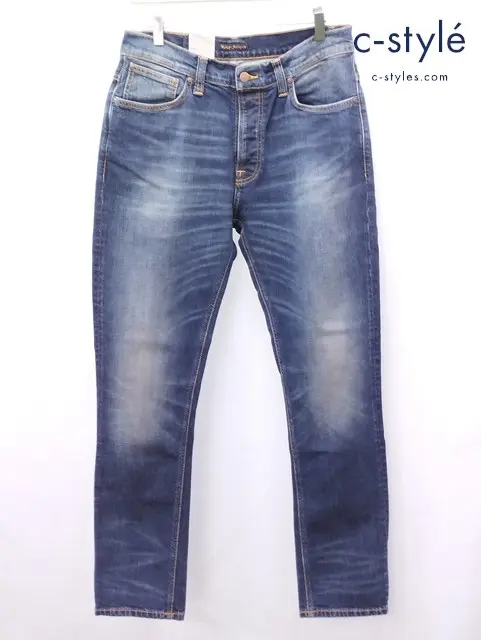 Nudie Jeans ヌーディージーンズ デニムパンツ 32 インディゴ DUDE DAN PSP18 ボタンフライ