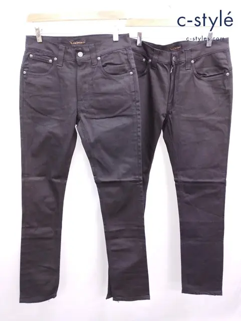 Nudie Jeans ヌーディージーンズ デニムパンツ 30 34 ブラック イタリア製