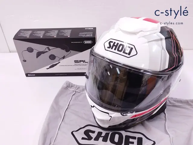 SHOEI ショウエイ フルフェイス ヘルメット S 55cm ホワイト系 GT-AirII APERTURE インカム装着済み