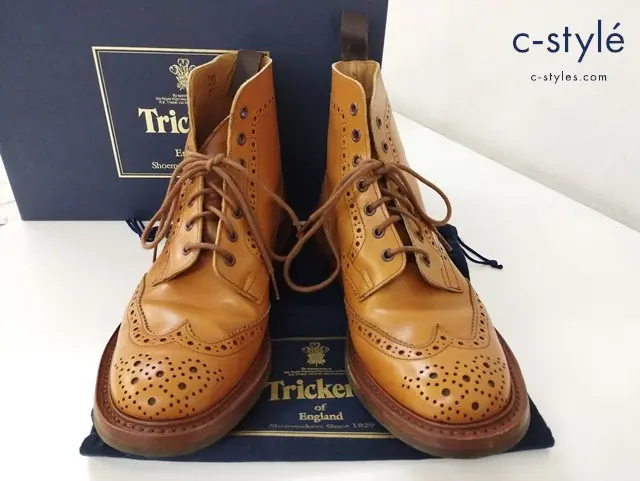 Tricker’s トリッカーズ カントリーブーツ 9 キャメル系 M2508