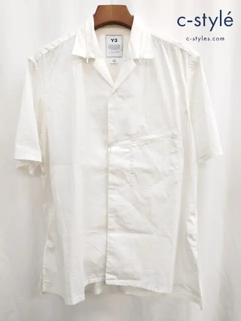 Y-3 ワイスリー シャツ M ホワイト FS2520 adidas Yohji Yamamoto