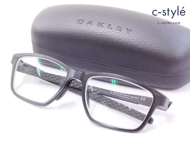 OAKLEY オークリー メガネ 55□17 ブラック OX8153-0155