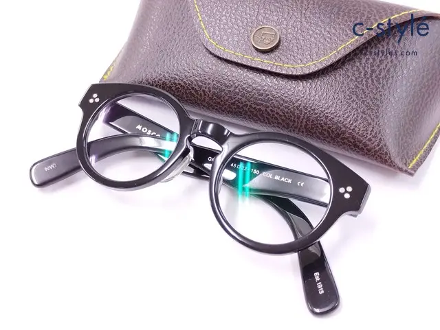 MOSCOT モスコット メガネ 45□23 150 ブラック GRUNYA