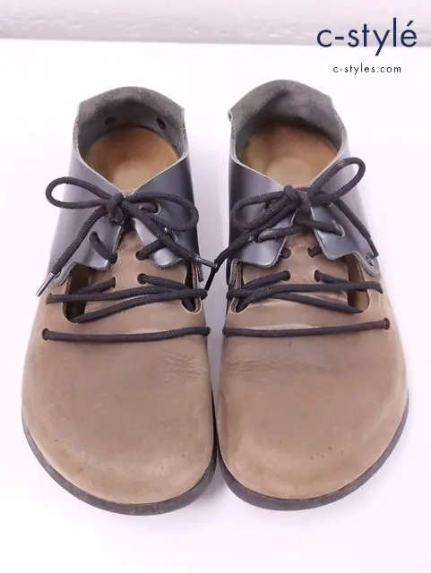 BIRKENSTOCK ビルケンシュトック スニーカー 26cm ブラウン×ブラック レザー MONTANA