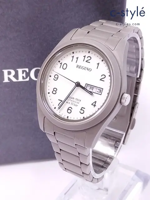 REGUNO レグノ 腕時計 ホワイト×シルバー系 CITIZEN KM1-415-13