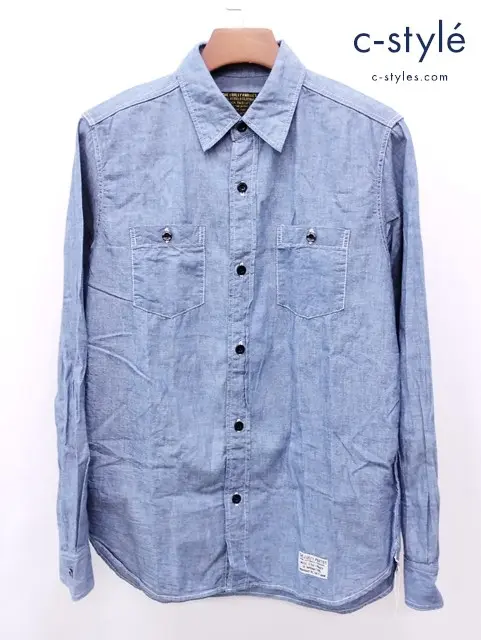 WACKOMARIA ワコマリア シャツ M インディゴ プリント 綿100% 日本製