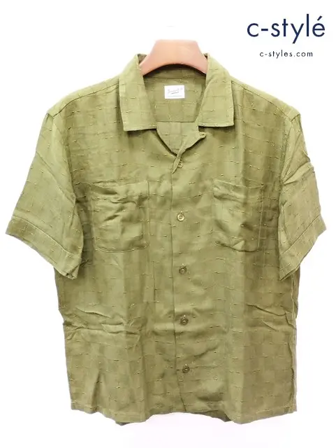 TENDERLOIN テンダーロイン シャツ S カーキ 半袖 日本製