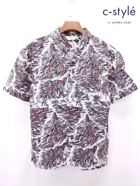 TENDERLOIN テンダーロイン シャツ S ブラウン系 半袖 レーヨン100% 日本製