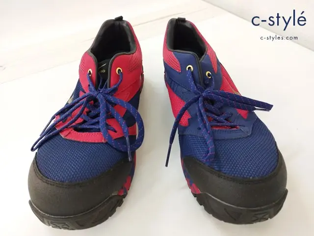 MIZUNO ミズノ スニーカー 27cm パープル×レッド 安全靴 F1GA180362