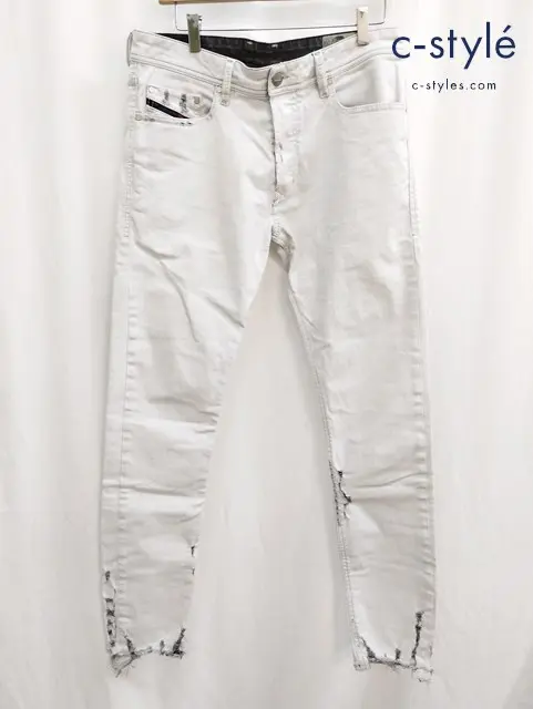 DIESEL ディーゼル デニムパンツ 31 ホワイト系 TEPPHAR 003W7 ボタンフライ