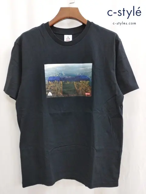 Supreme×NIKE シュプリーム×ナイキ 半袖Tシャツ ブラック L プリント ACG Grid Tee DO5860-010