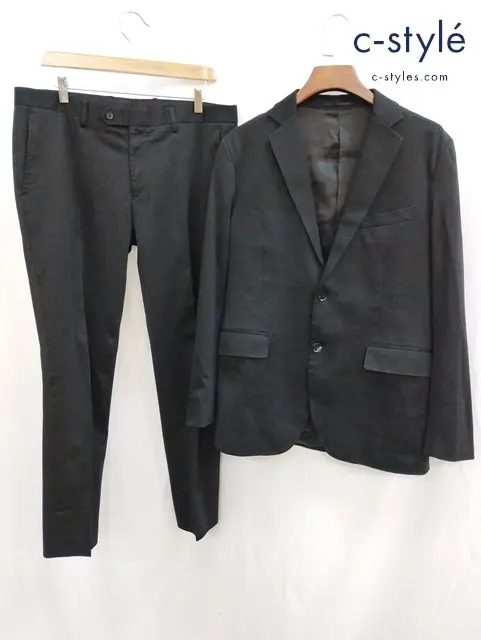 KATHARINE HAMNETT スーツ ジャケット XL パンツ XXL ブラック 931J6006 931P6022 2B 本切羽