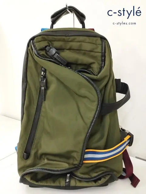 DIESEL ディーゼル バックパック カーキ系 D-XPLORATION リュックサック