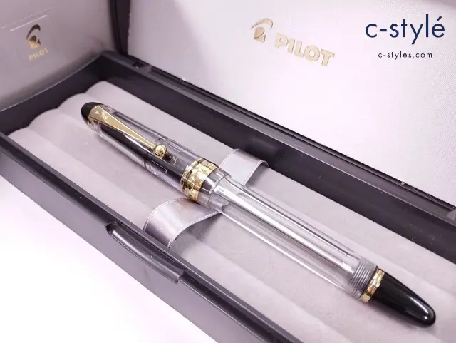 PILOT パイロット 万年筆 ブラック×クリア CUSTOM 823 日本製