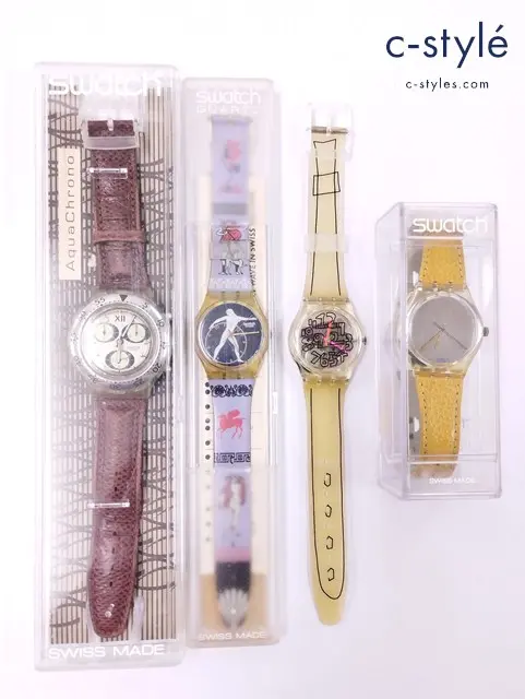 Swatch スウォッチ 腕時計 GZ124 GK144 SBK105 GK141 クォーツ 計4点