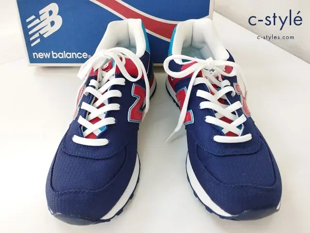 New Balance ニューバランス スニーカー 27.5cm ブルー×レッド ML574PPN