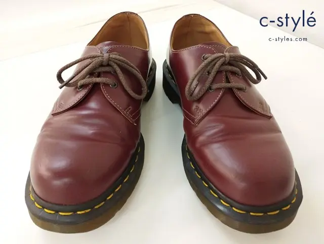 Dr.Martens×COMME des GARCONS HOMME DEUX 3ホールシューズ UK6.5 ワインレッド系 レザー