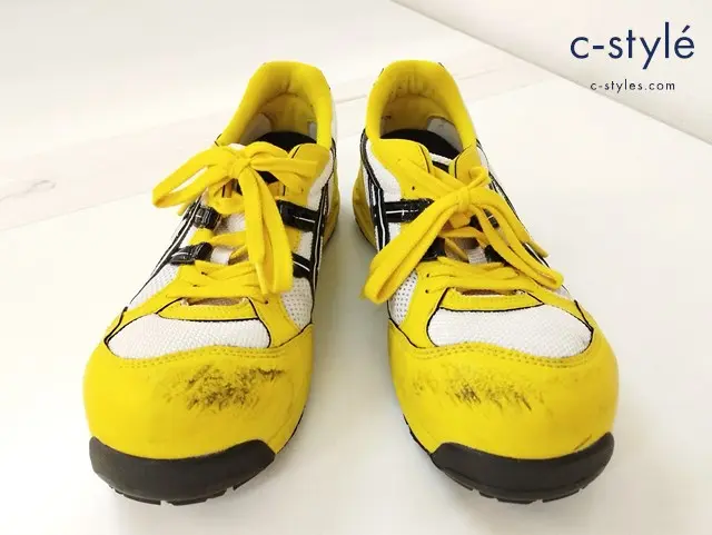ASICS アシックス スニーカー 27.0cm イエロー×ホワイト 安全靴 FIS33L