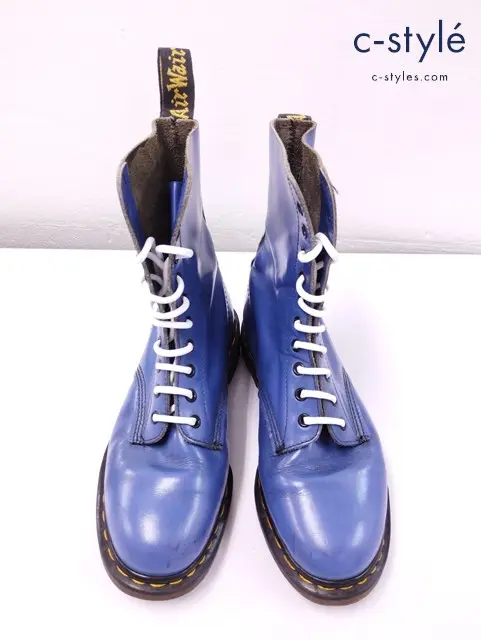 Dr.Martens ドクターマーチン 10ホールブーツ ブルー レザー 英国製