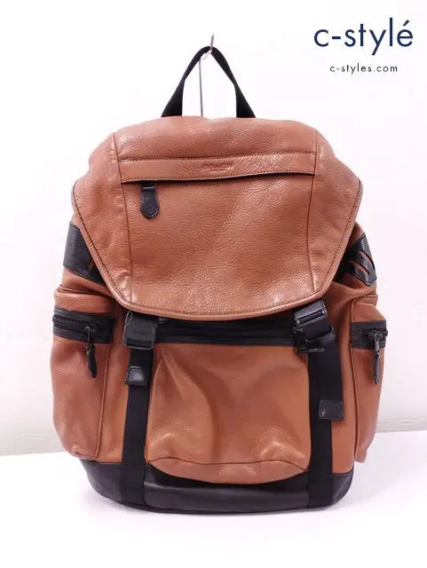 COACH コーチ レザーバックパック ブラウン F71976 リュックサック