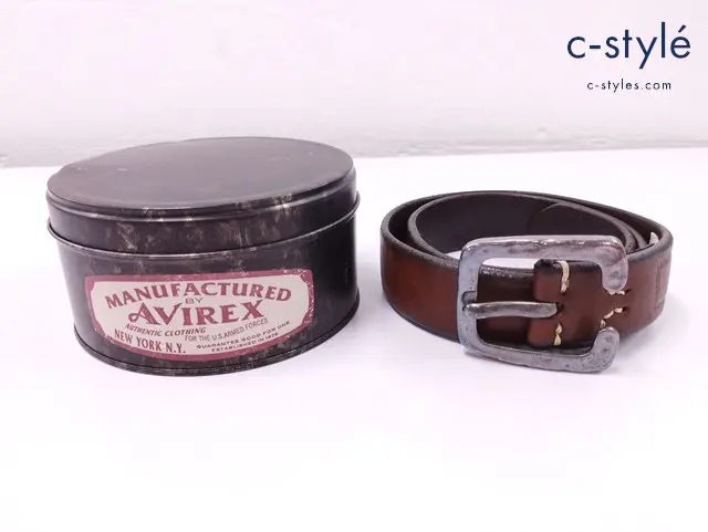 AVIREX アヴィレックス ベルト 29/74 ブラウン AVX5536 日本製