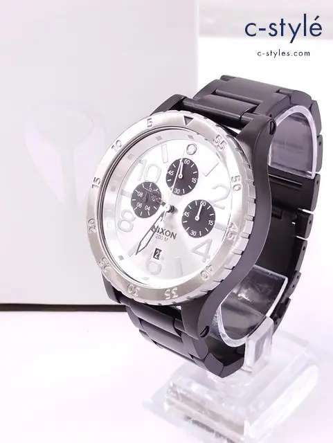 NIXON ニクソン 腕時計 ブラック×シルバー 48-20 CHRONO クォーツ