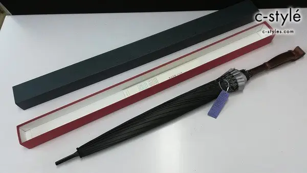 福井洋傘 ZENZA ヌレンザ ブラック×グレー系 長傘