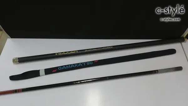 がまかつ がま鮎 INDUCER 硬中硬90 ブラウン系 鮎竿