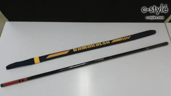 がまかつ がま鮎 MILIUM 引抜急瀬90 ブラウン系 鮎竿