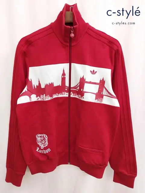 adidas アディダス トラックジャケット 0 レッド ジャージ London AK9001
