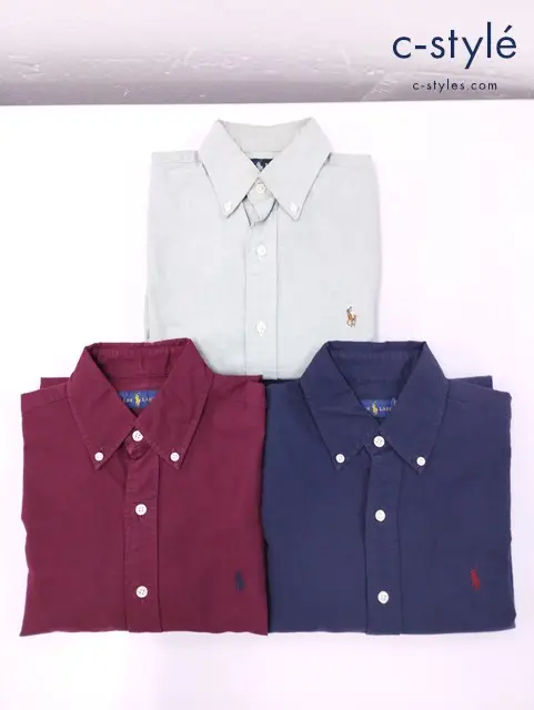 Ralph Lauren ラルフローレン 長袖 シャツ XS 無地 計3点