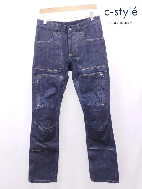 GOLDWIN MOTORCYCLE デニムワークパンツ 30 インディゴ GORE-TEX GSM23101