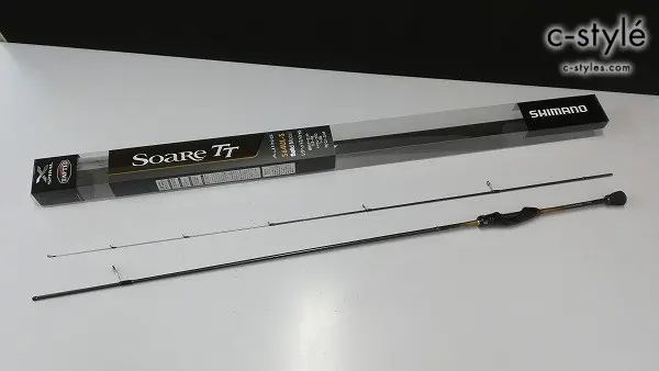 SHIMANO シマノ アジングロッド ソアレTTアジング S64UL-S ブラック×イエロー 釣り竿