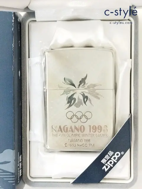 ZIPPO ジッポー オイルライター 長野オリンピック 1998 2面 シルバー ’96 公式ライセンス商品